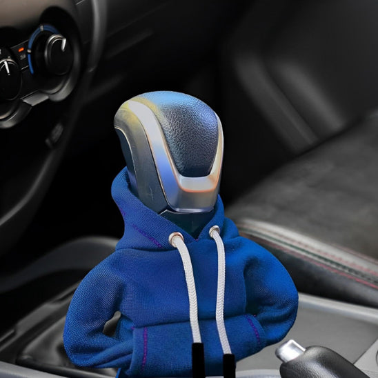 Protection levier de vitesse bleu
