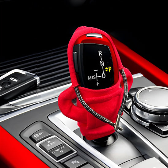 Protection levier de vitesse rouge