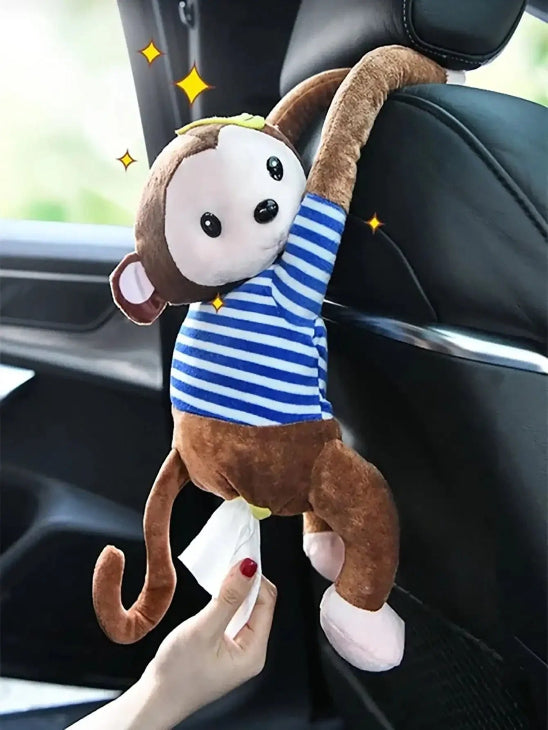 boite à mouchoirs singe